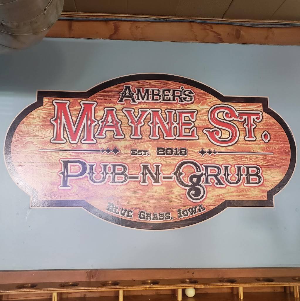 Mayne St. Pub-N-Grub | restaurant | 202 W Mayne St, Blue Grass, IA 52726, USA | 5633811717 OR +1 563-381-1717