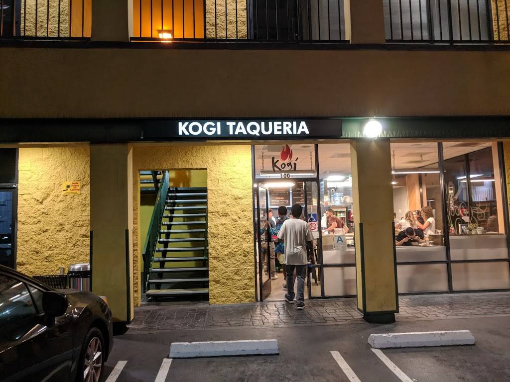 Kogi Taqueria | restaurant | 3500 Overland Ave #100, Los Angeles, CA 90034, USA | 4243263031 OR +1 424-326-3031