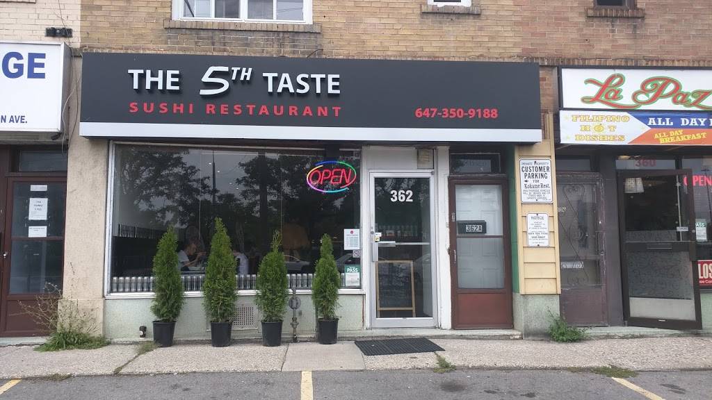 THE 5TH TASTE SUSHI RESTAURANT | restaurant | 362 Wilson Ave, North York, ON M3H 1S9, Canada | 6473509188 OR +1 647-350-9188