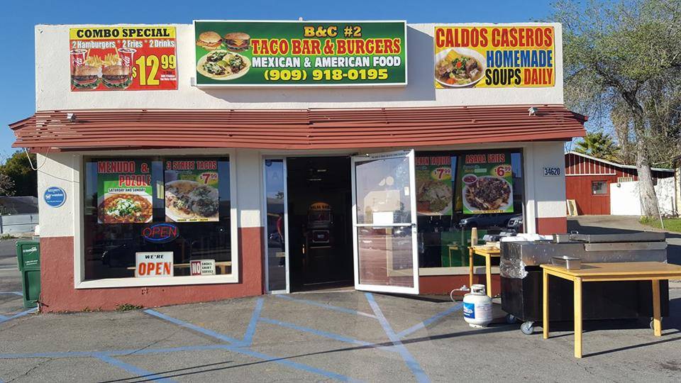 B & C Taco Bar And Burger | restaurant | 34620 Yucaipa Blvd, Yucaipa, CA 92399, USA | 9099180195 OR +1 909-918-0195