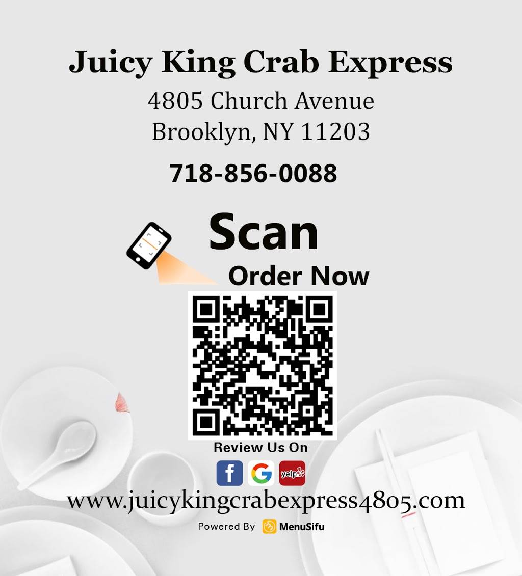 Juicy King Crab Express | restaurant | 4805 Church Ave, Brooklyn, NY 11203, USA | 7188560088 OR +1 718-856-0088
