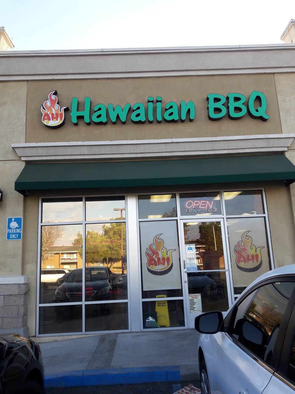 Ahi hawaiian bbq | restaurant | 1019 W Ave L #103, Lancaster, CA 93534, USA | 6618027667 OR +1 661-802-7667