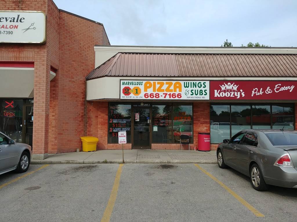 Marvellous 2 For 1 Pizza & Wings | restaurant | 769 Southdale Rd E, London, ON N6E 3B9, Canada | 5196687166 OR +1 519-668-7166