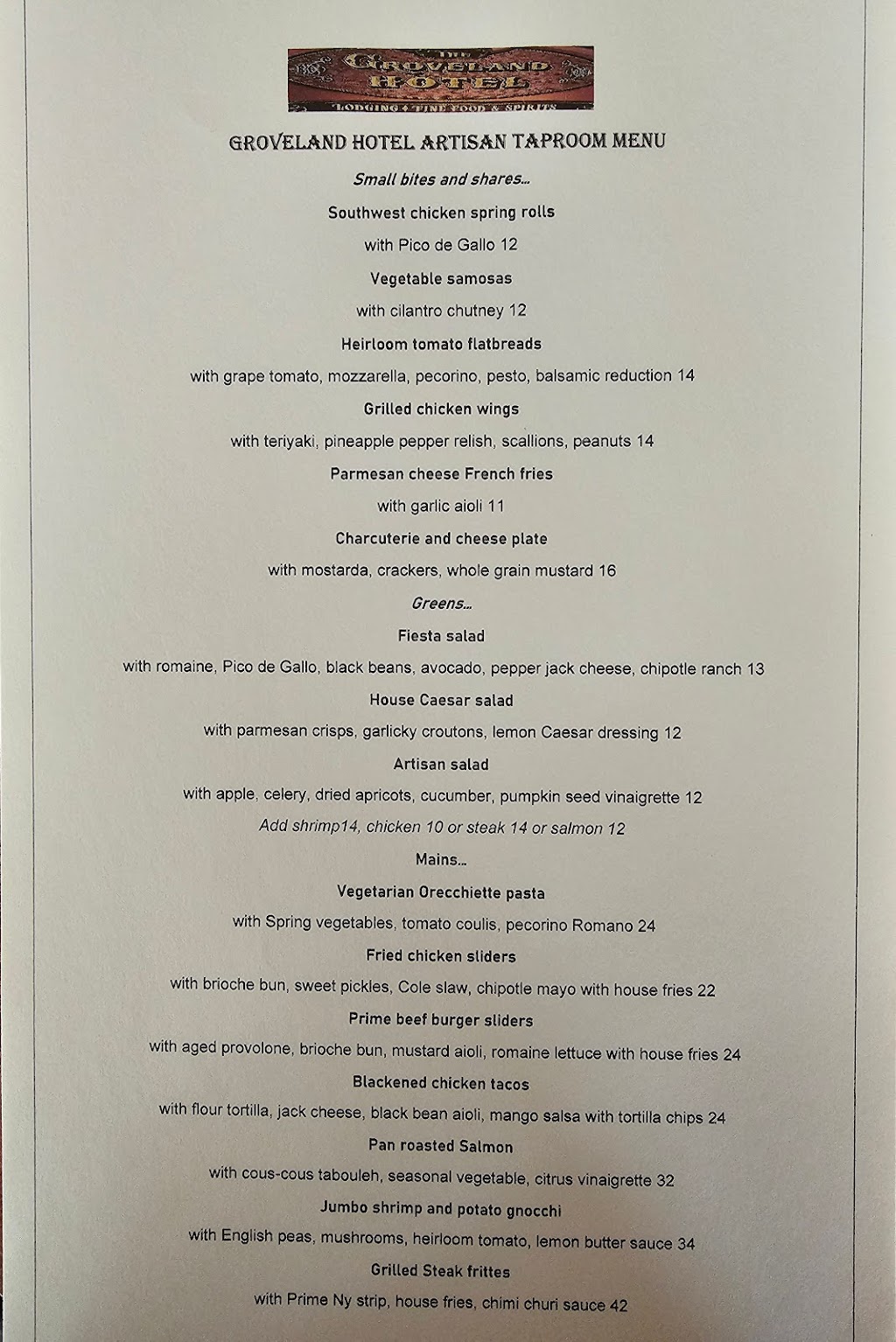 Artesan Taproom | restaurant | 18767 Main St, Groveland, CA 95321, USA | 2099624000 OR +1 209-962-4000