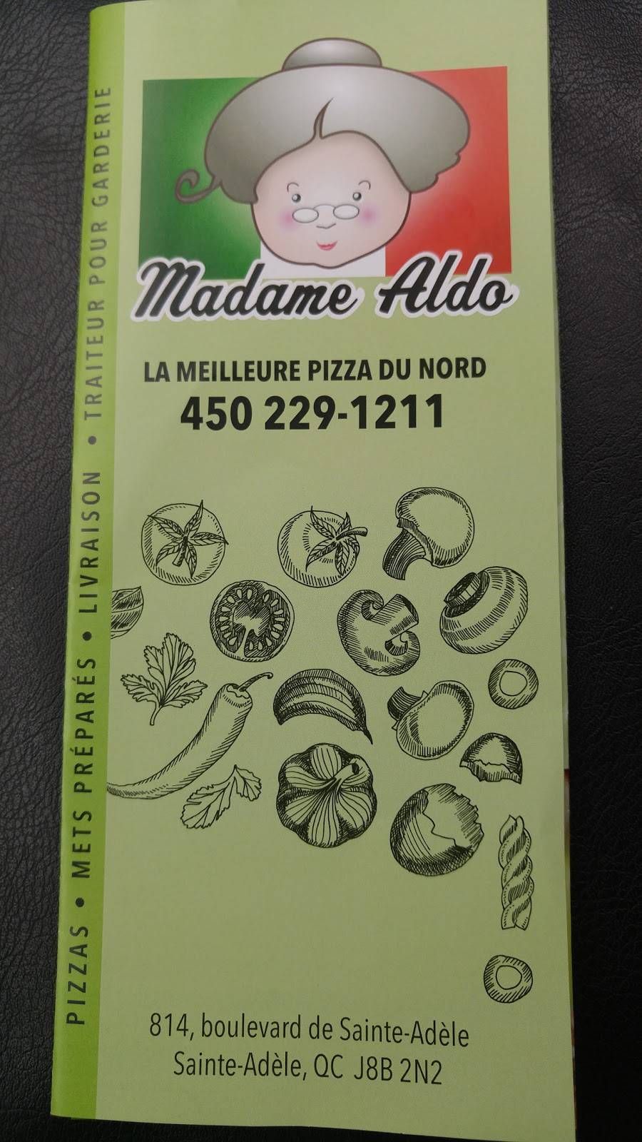 Madame Aldo | meal takeaway | 814 Boulevard de Sainte-Adèle, Sainte-Adèle, QC J8B 2N2, Canada | 4502291211 OR +1 450-229-1211