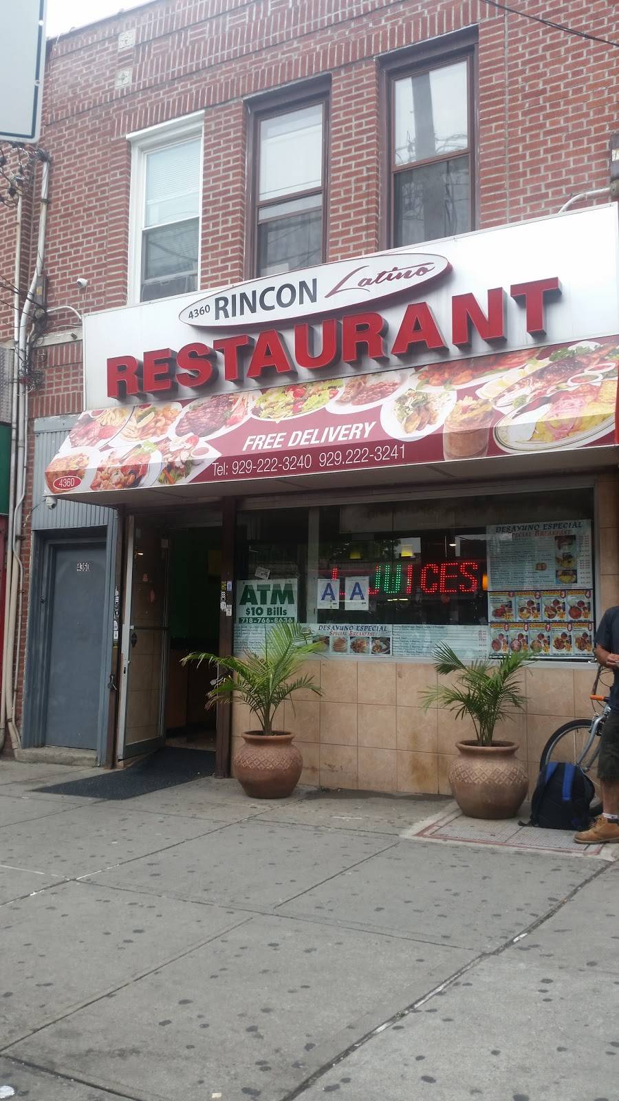 Rincon Latino Restaurant | restaurant | 4360 White Plains Rd, Bronx, NY 10466, USA | 9292223241 OR +1 929-222-3241