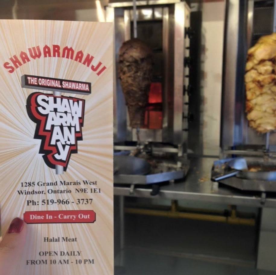 Shawarmanji | restaurant | 1285 Grand Marais Rd W, Windsor, ON N9E 1E1, Canada | 5199663737 OR +1 519-966-3737