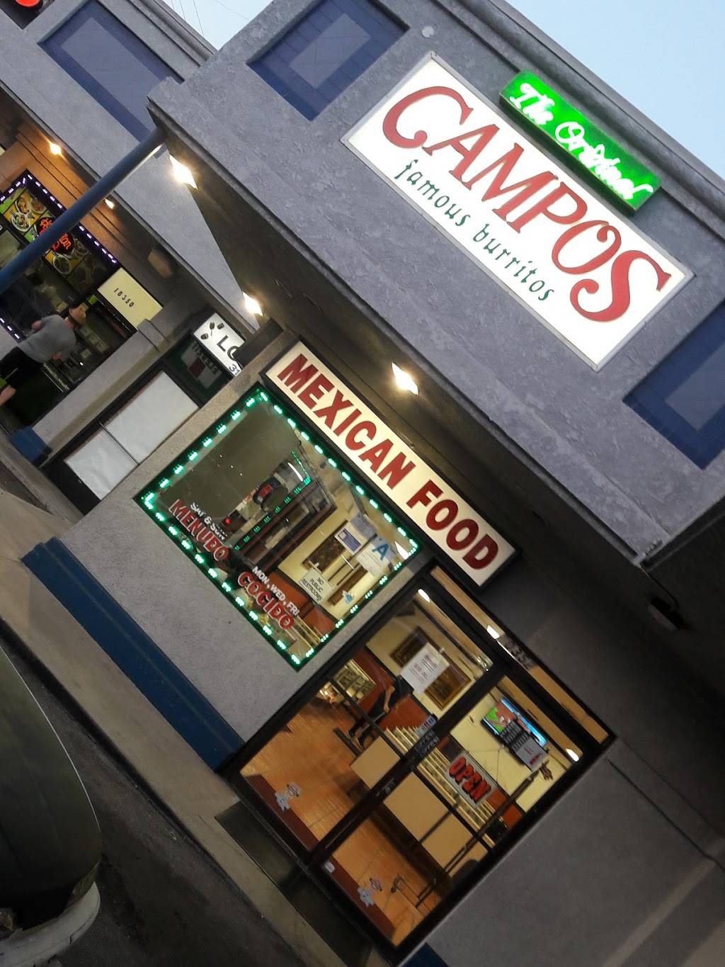Campos Famous Burritos | restaurant | 10352 Venice Blvd, Culver City, CA 90232, USA | 3108362680 OR +1 310-836-2680