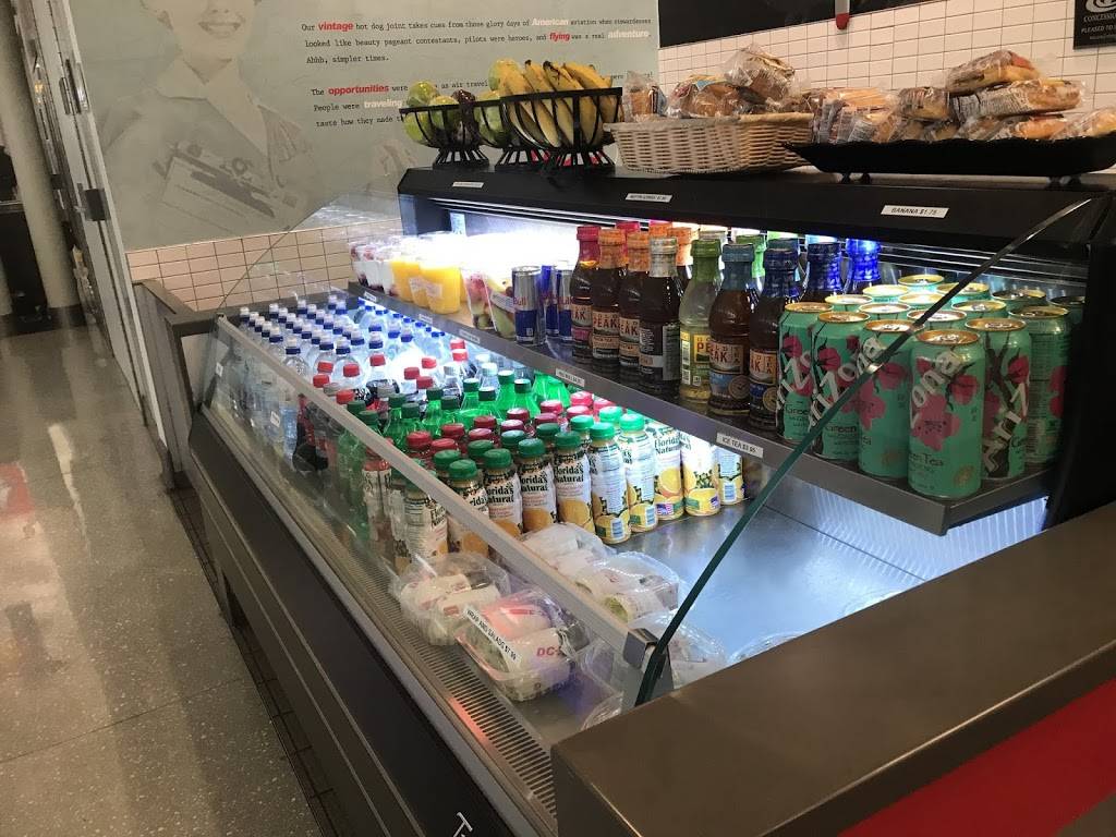 DC-3 Hot Dog Joint | restaurant | 1 Saarinen Cir, Dulles, VA 20166, USA | 7036610425 OR +1 703-661-0425