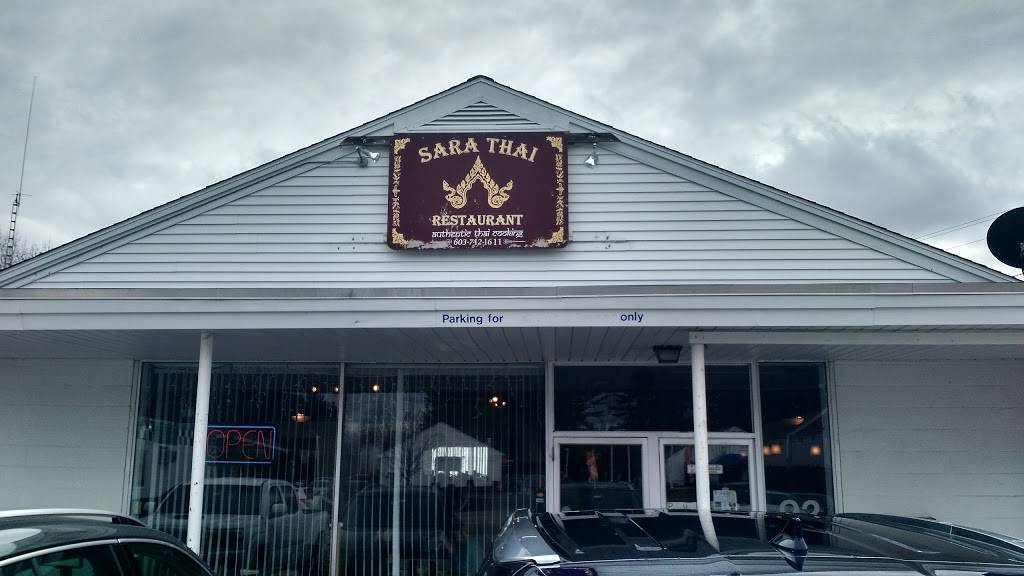 Sara Thai Restaurant | restaurant | 92 New Rochester Rd, Dover, NH 03820, USA | 6037421611 OR +1 603-742-1611