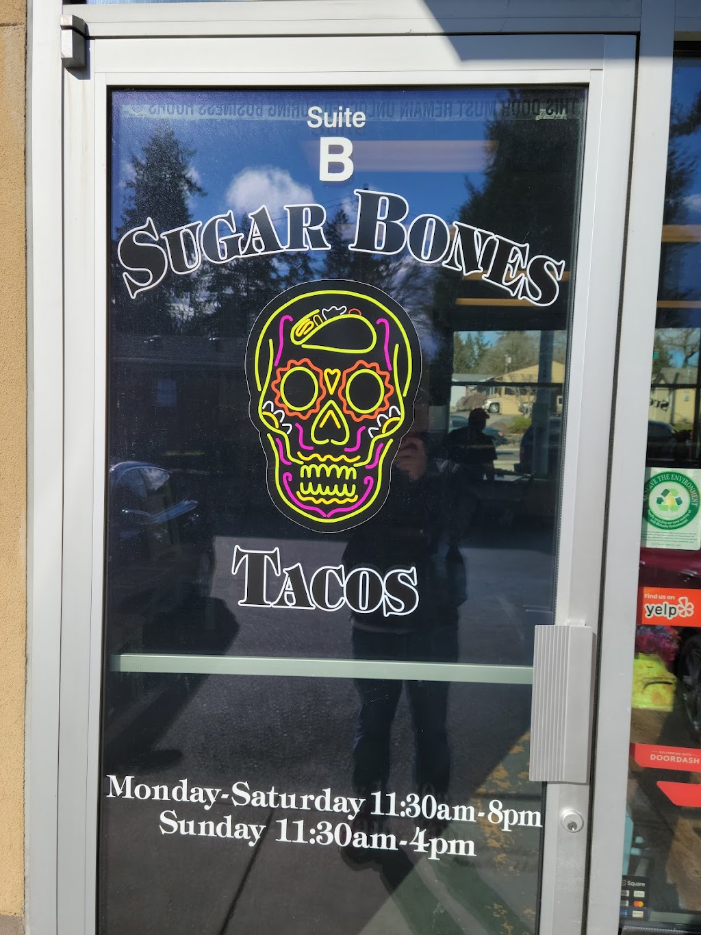 Sugar Bones Tacos | restaurant | 8813 Edgewater Dr SW Suite B, Lakewood, WA 98499, USA | 2532675112 OR +1 253-267-5112