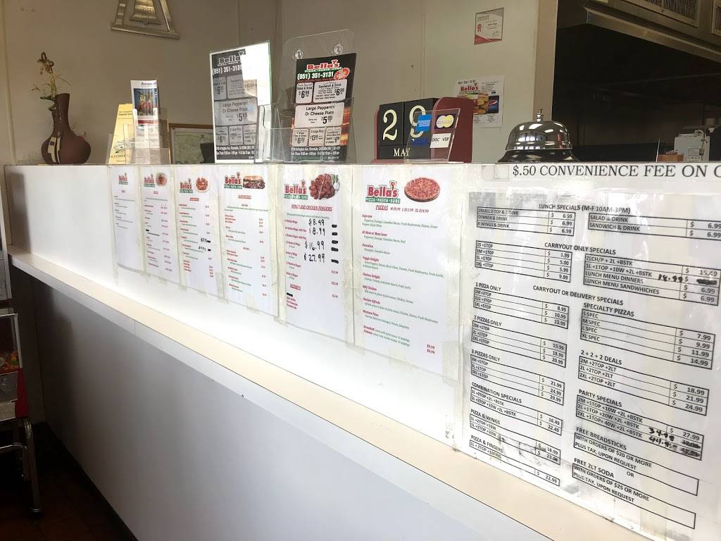 Bellas Pizza | restaurant | 5196 Arlington Ave, Riverside, CA 92504, USA | 9513513131 OR +1 951-351-3131