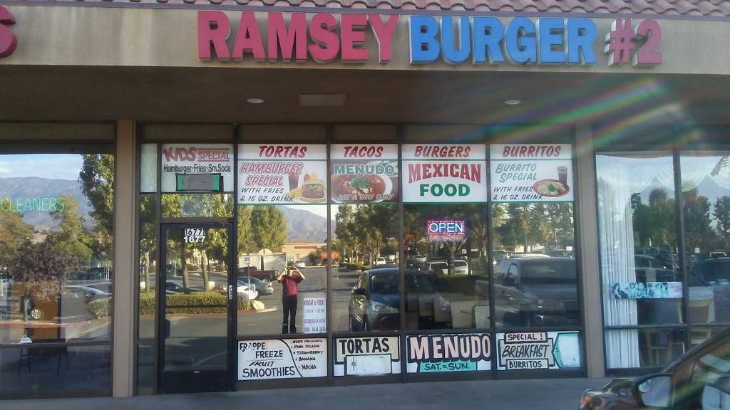 Ramsey Burger | restaurant | 1677 E 6th St, Beaumont, CA 92223, USA | 9518451855 OR +1 951-845-1855