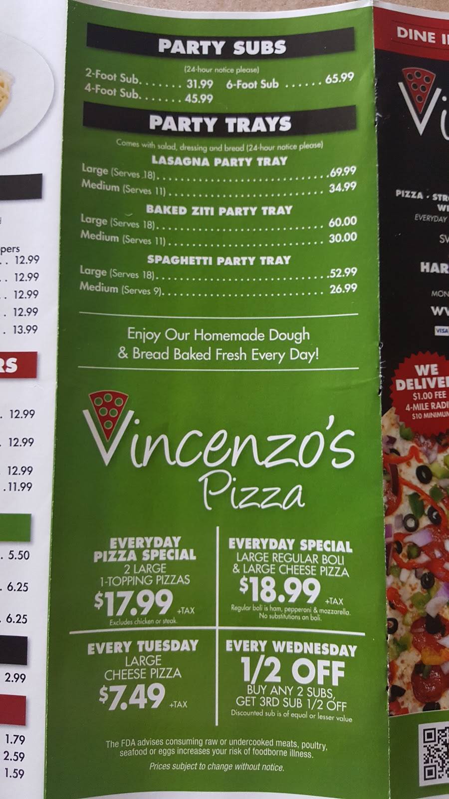 Vincenzos Pizza | restaurant | 6301 Grayson Rd, Harrisburg, PA 17111, USA | 7174738482 OR +1 717-473-8482