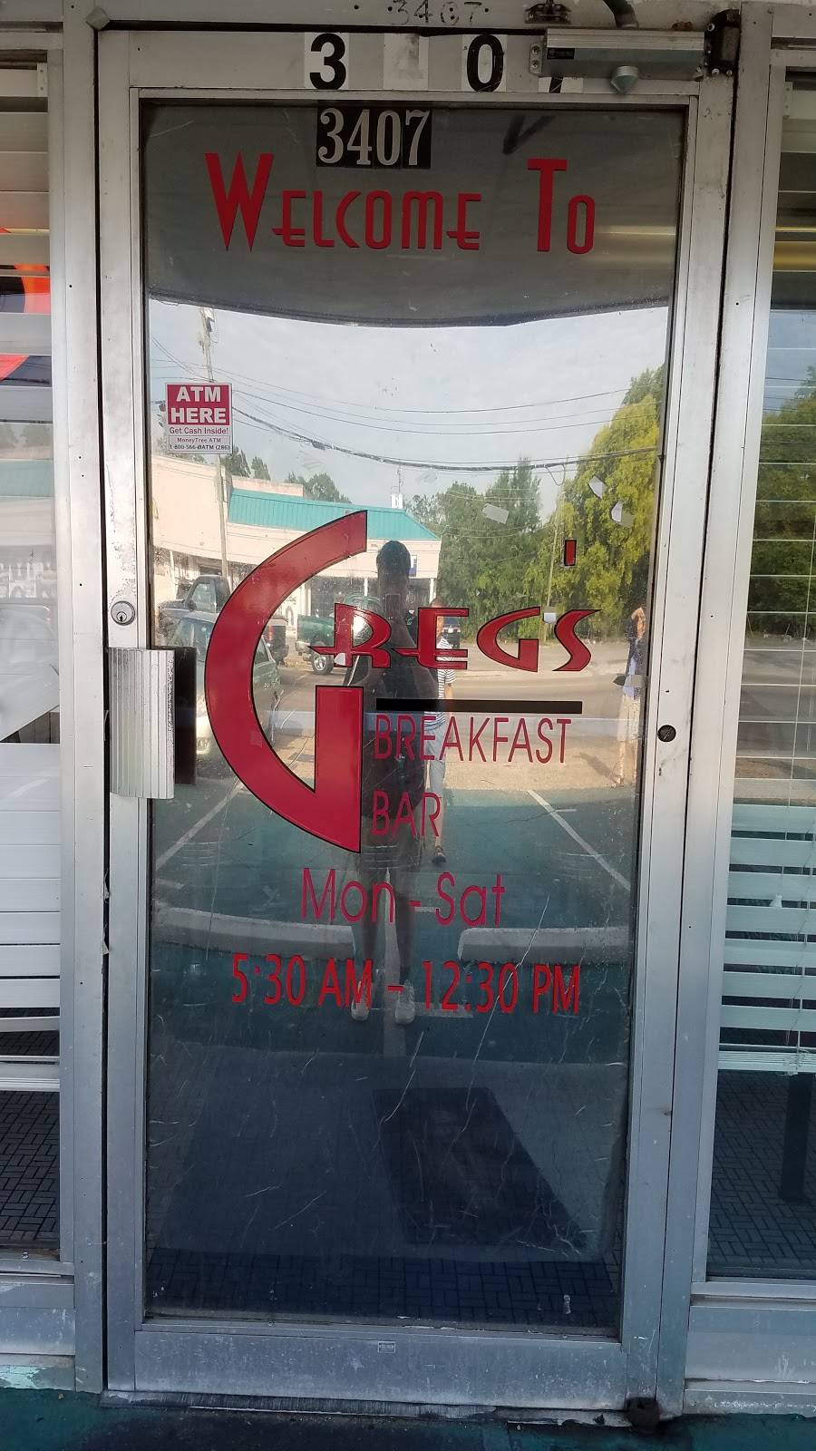 Gregs Breakfast Bar | restaurant | 3407 Norman Bridge Rd, Montgomery, AL 36105, USA | 3342210891 OR +1 334-221-0891