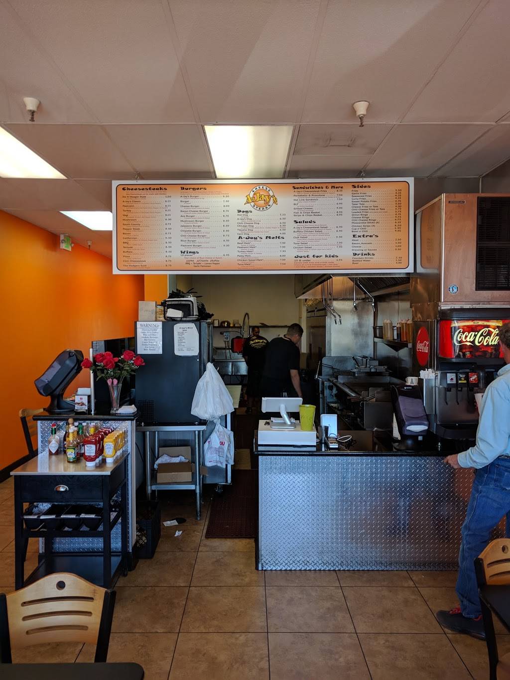 A-Jays Cheesesteaks | restaurant | 1340 1st St, Gilroy, CA 95020, USA | 4084278888 OR +1 408-427-8888