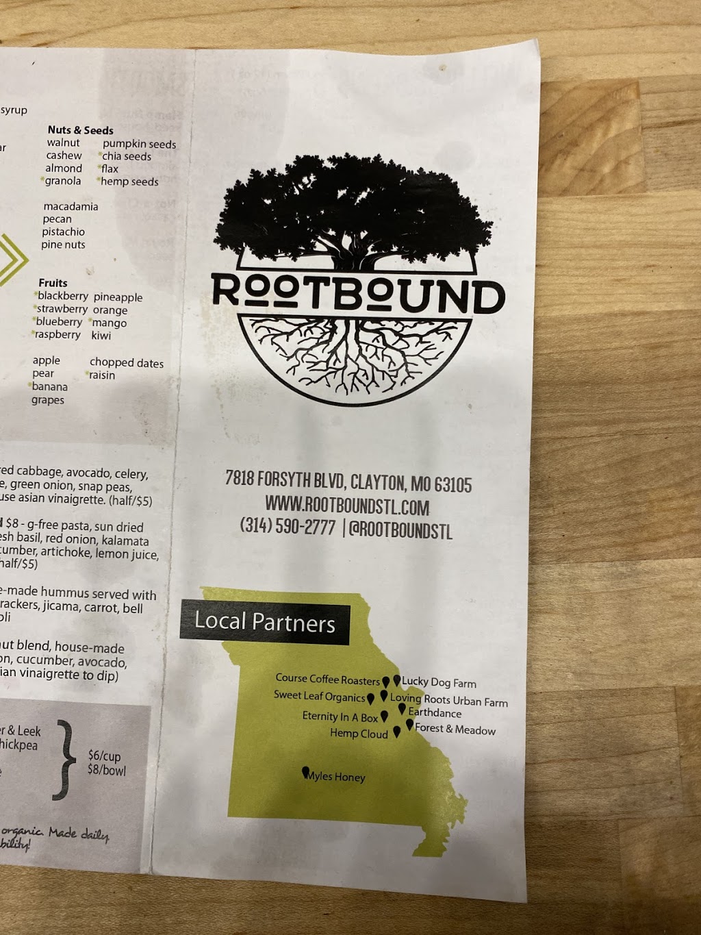 Rootbound | restaurant | 215 N Main St, St Charles, MO 63301, USA | 3145902777 OR +1 314-590-2777