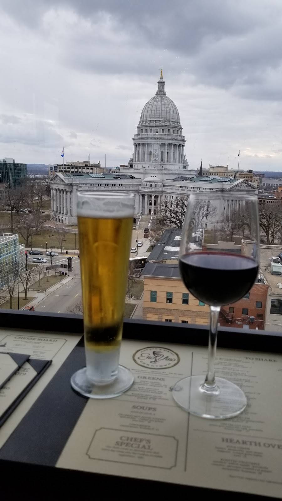 Eno Vino Downtown | restaurant | 1 N Webster St, Madison, WI 53703, USA | 6084550663 OR +1 608-455-0663