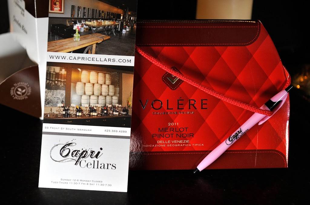 Capri Cellars | restaurant | 88 Front St S, Issaquah, WA 98027, USA | 4253694289 OR +1 425-369-4289