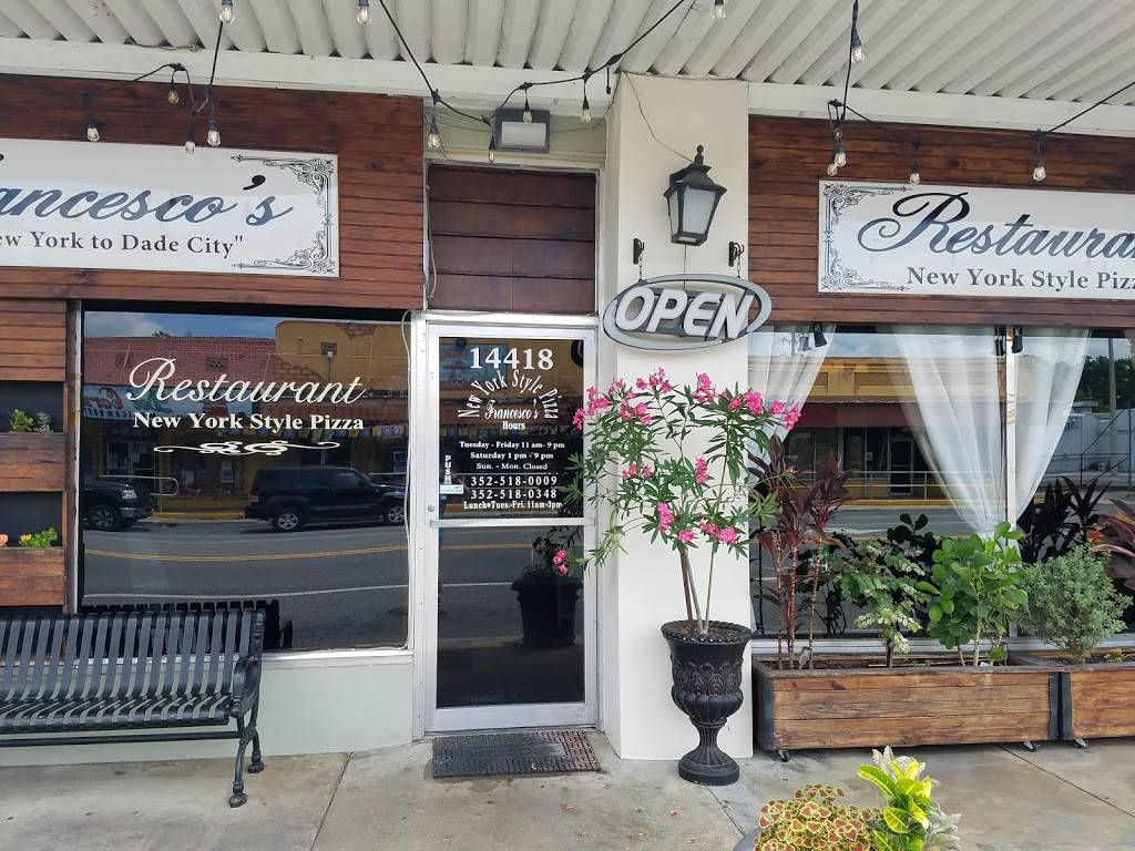 Francescos Restaurant | restaurant | 14418 7th St, Dade City, FL 33523, USA | 3525180009 OR +1 352-518-0009