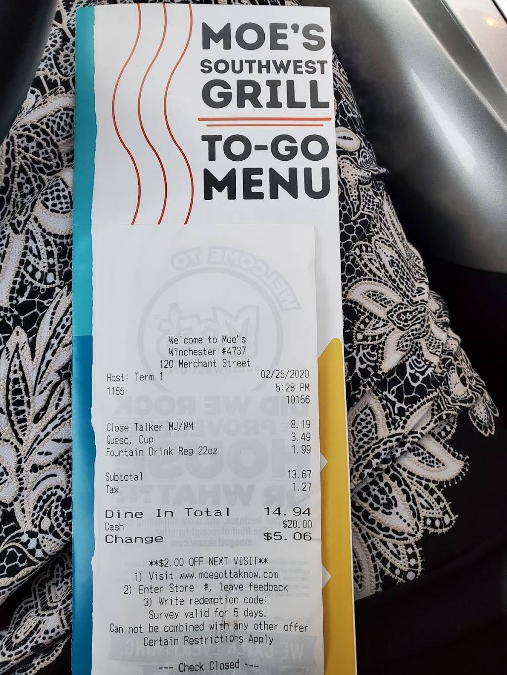Moes Southwest Grill | restaurant | 120 Merchant St, Winchester, VA 22603, USA | 5403134120 OR +1 540-313-4120