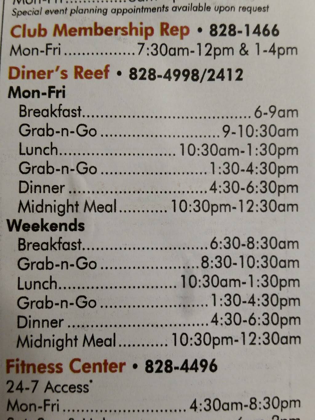 Diners Reef Dining Facility | restaurant | 8118 Hillsborough Loop Dr, Tampa, FL 33621, USA | 8138284998 OR +1 813-828-4998