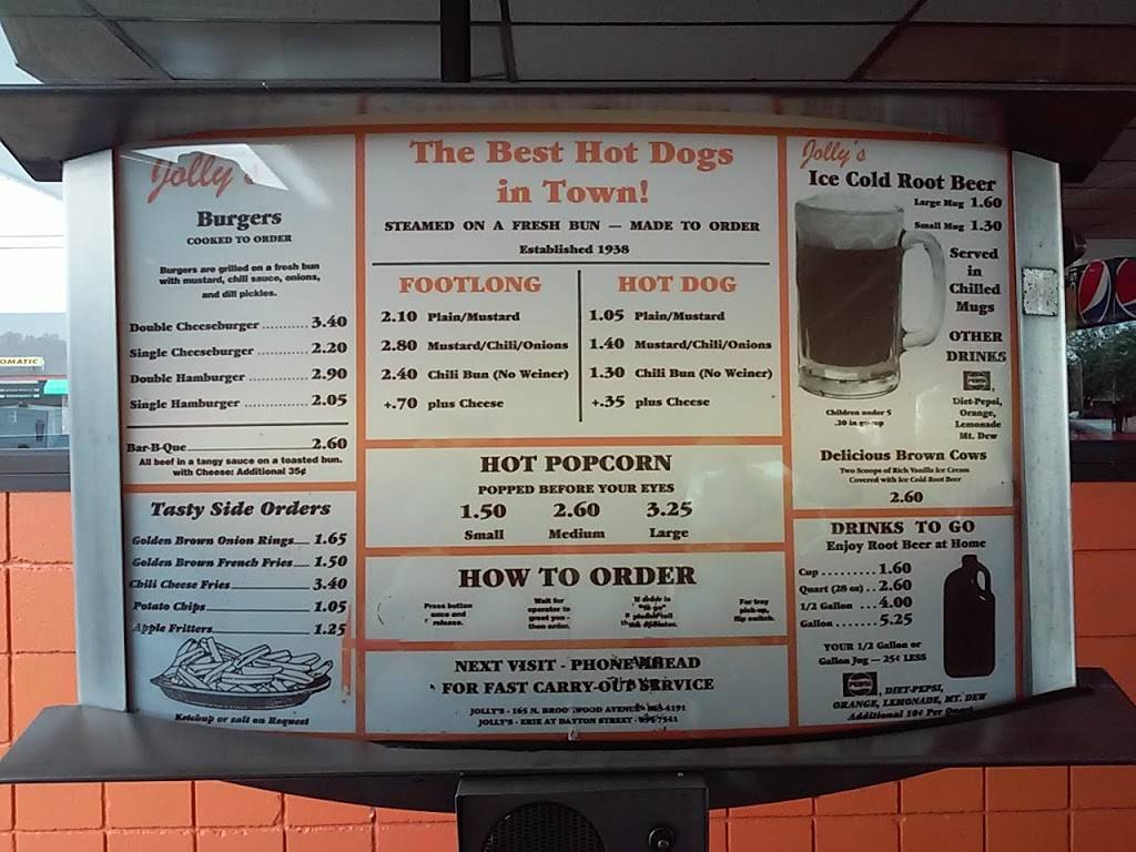 Jollys Drive In | restaurant | 165 Brookwood Ave, Hamilton, OH 45013, USA | 5138634191 OR +1 513-863-4191