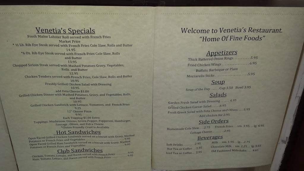 Venetias Restaurant | restaurant | 93 W Grand Ave, Old Orchard Beach, ME 04064, USA | 2079345813 OR +1 207-934-5813