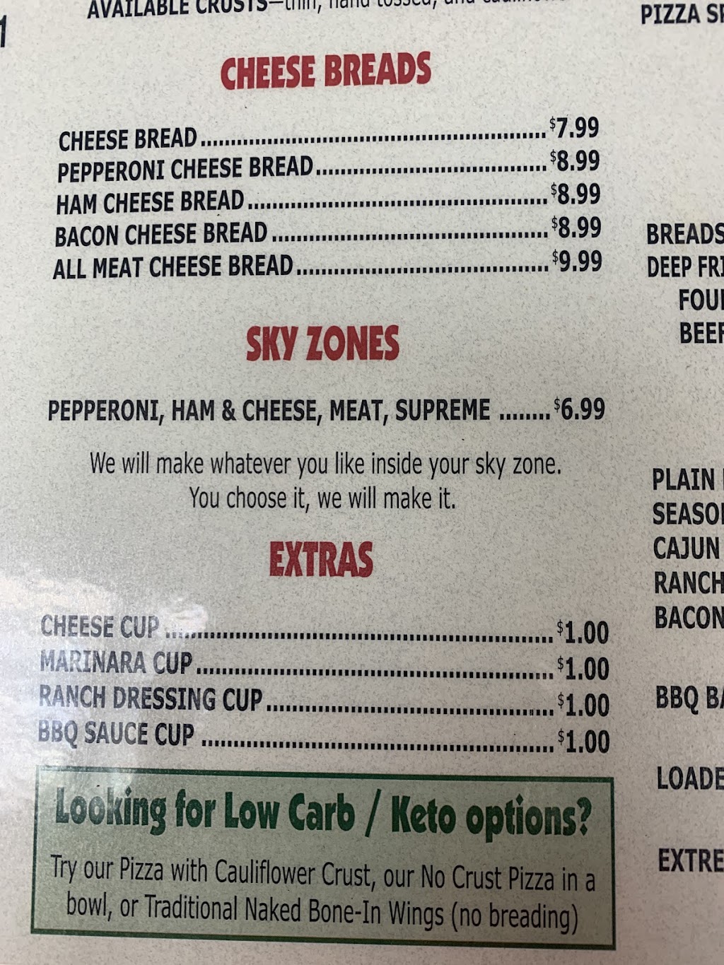 Sky Pizzeria | restaurant | 232 Vine St, Kennard, IN 47351, USA | 7657812233 OR +1 765-781-2233