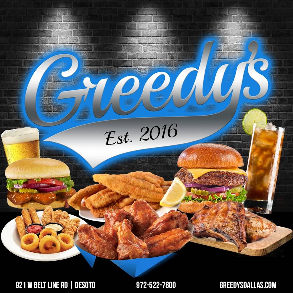 Greedys | restaurant | 921 W Belt Line Rd #110, DeSoto, TX 75115, USA | 9725227800 OR +1 972-522-7800