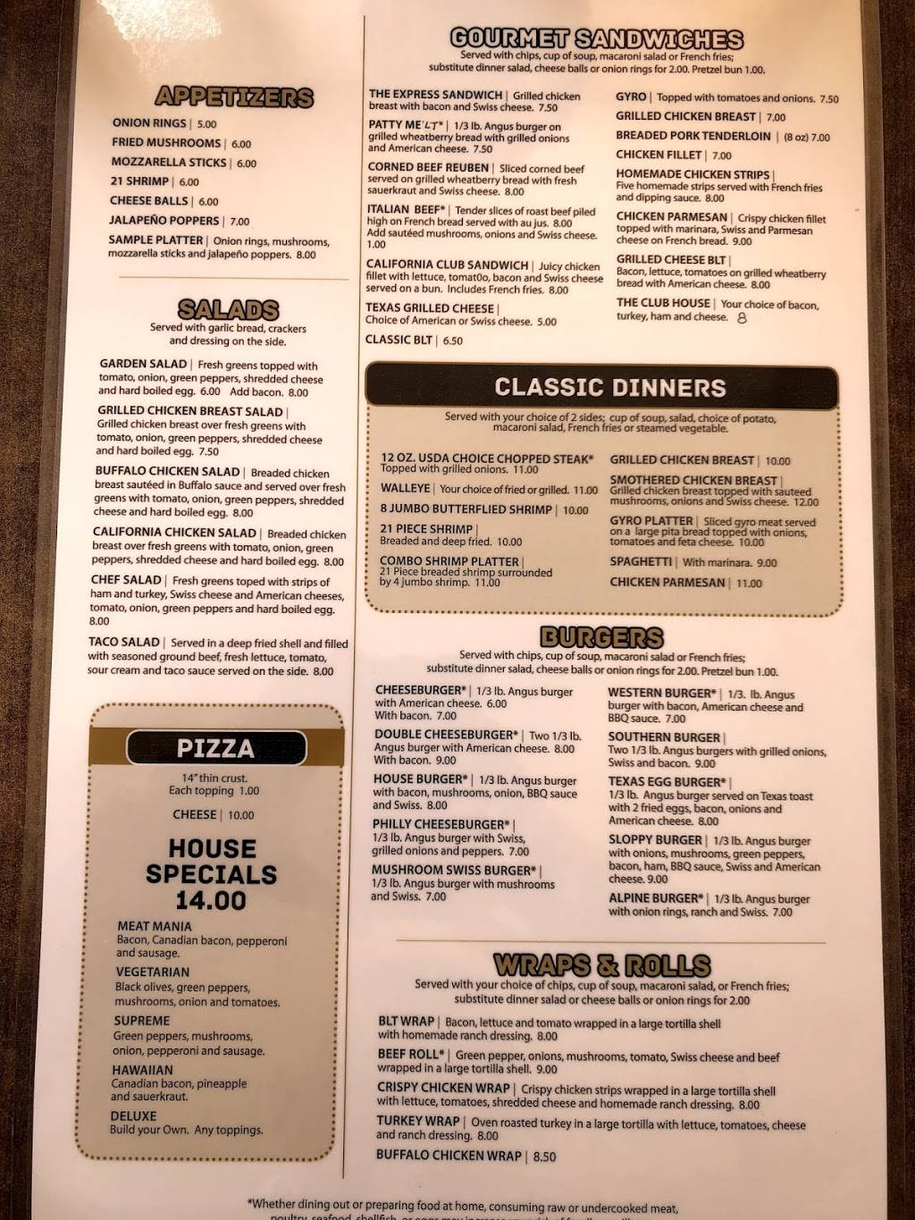 Charlies Place | restaurant | 213 Jefferson St, Hanover, IL 61041, USA | 8155913501 OR +1 815-591-3501