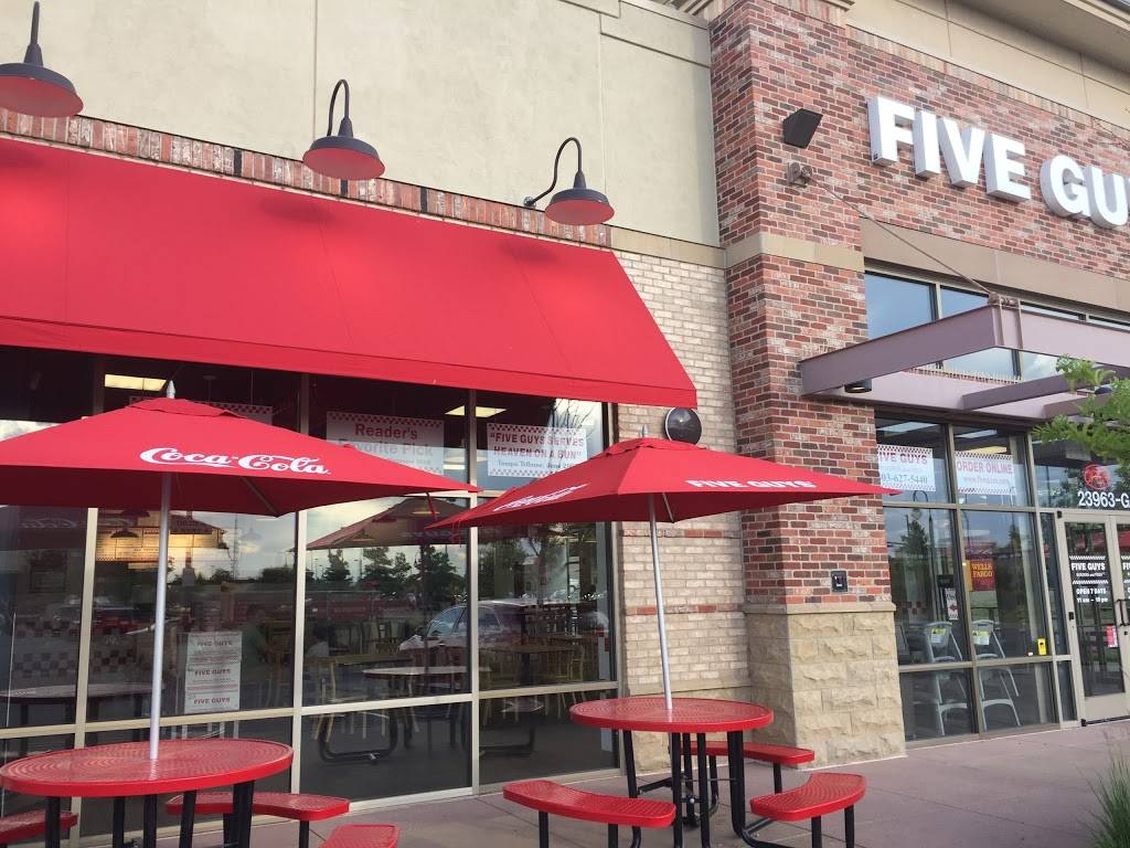 Five Guys | meal takeaway | 23963 E Prospect Ave, Aurora, CO 80016, USA | 3036275440 OR +1 303-627-5440