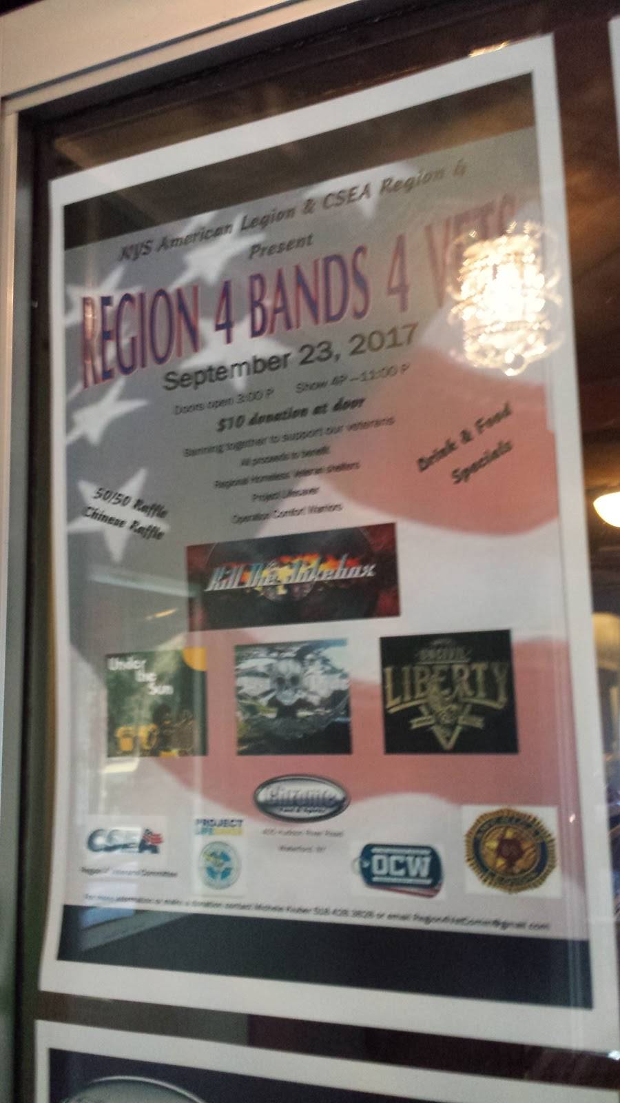 Chrome Food & Spirits | restaurant | 405 Hudson River Rd, Waterford, NY 12188, USA | 5183262725 OR +1 518-326-2725