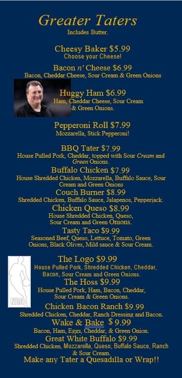 Taters | restaurant | 994 Willey St, Morgantown, WV 26505, USA | 3042125731 OR +1 304-212-5731