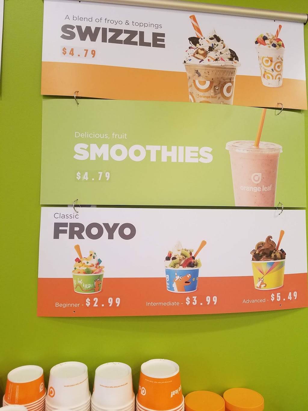 Orange Leaf Frozen Yogurt | restaurant | 1011 S Glenstone Ave, Springfield, MO 65804, USA | 4173682193 OR +1 417-368-2193