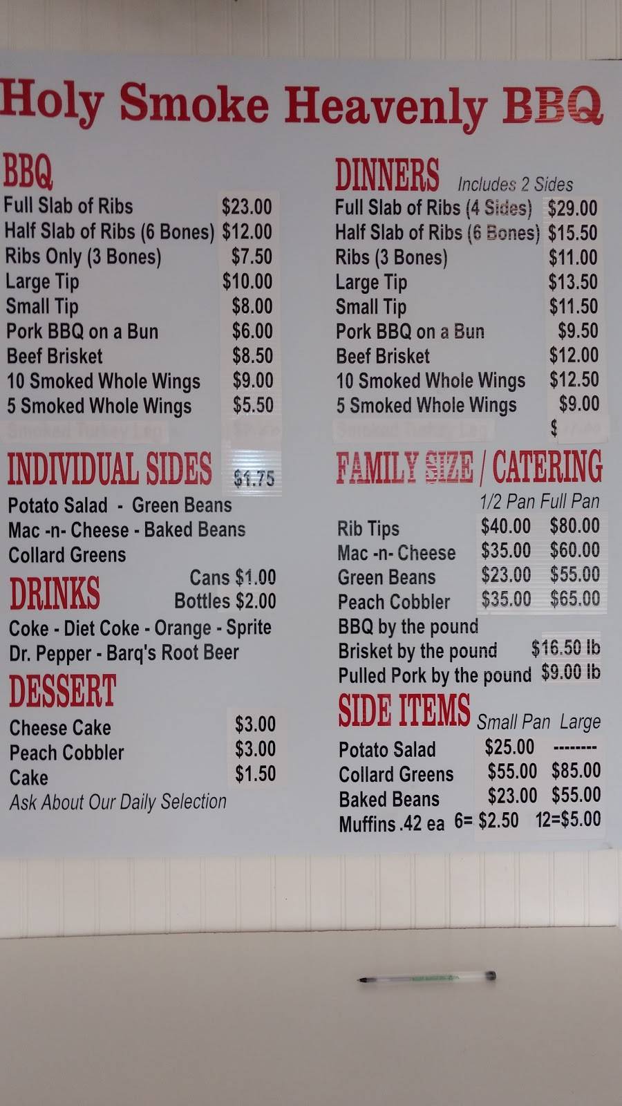 Holy Smoke Heavenly BBQ | restaurant | 2073 N Emerson Ave, Indianapolis, IN 46218, USA | 3175454227 OR +1 317-545-4227