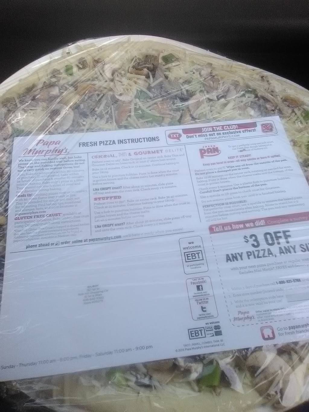 Papa Murphys Take N Bake Pizza | meal takeaway | 767 1st St, Gilroy, CA 95020, USA | 4088469300 OR +1 408-846-9300