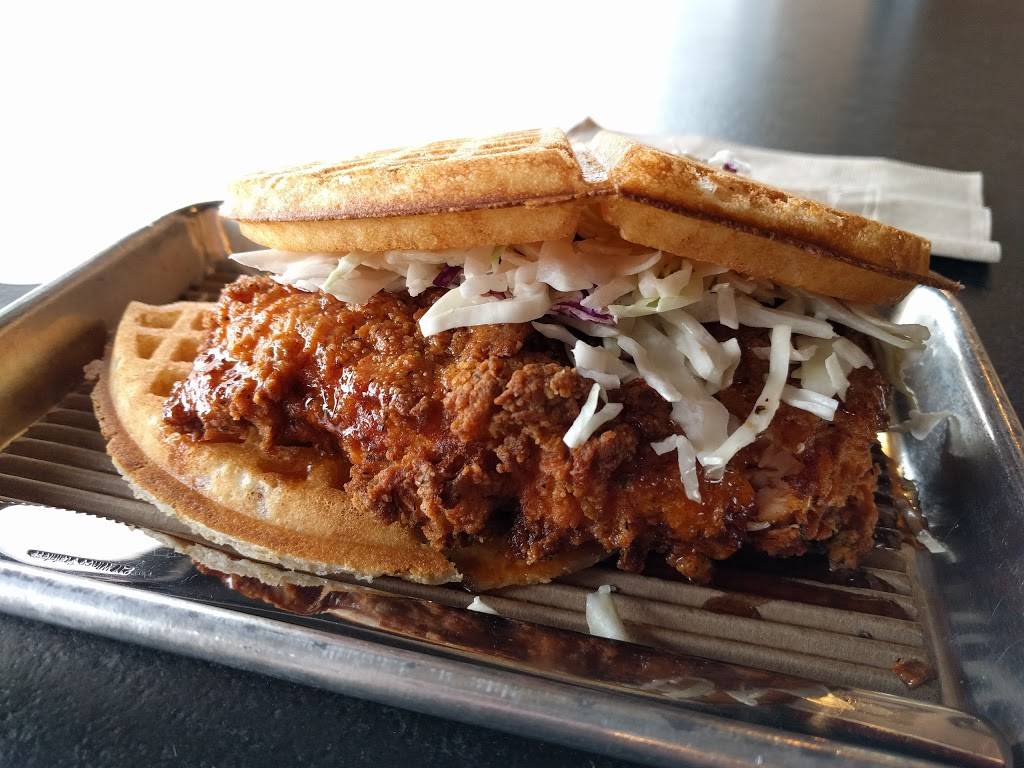 Bruxie Original Fried Chicken & Waffle Sandwich | cafe | 14376 Culver Dr, Irvine, CA 92604, USA | 9495564894 OR +1 949-556-4894