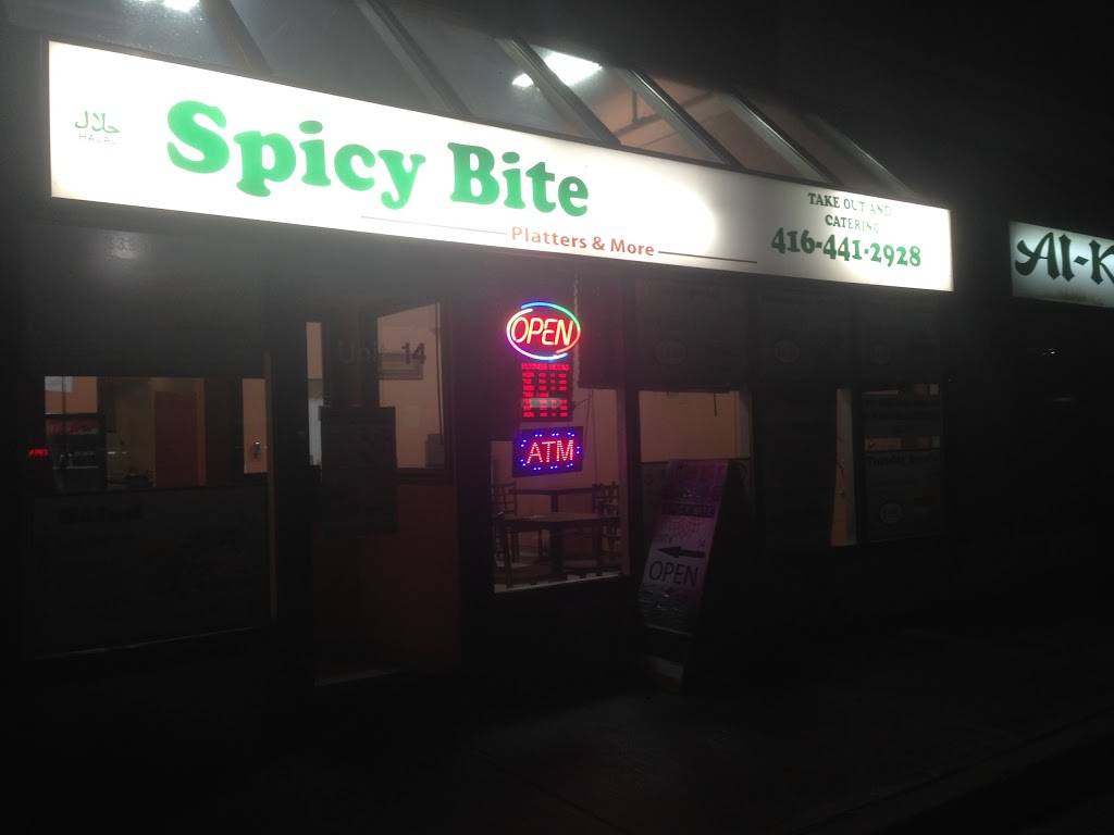 Spicy Bite | restaurant | 3001 Markham Rd Unit # 14, Scarborough, ON M1X 1L6, Canada | 4164412928 OR +1 416-441-2928