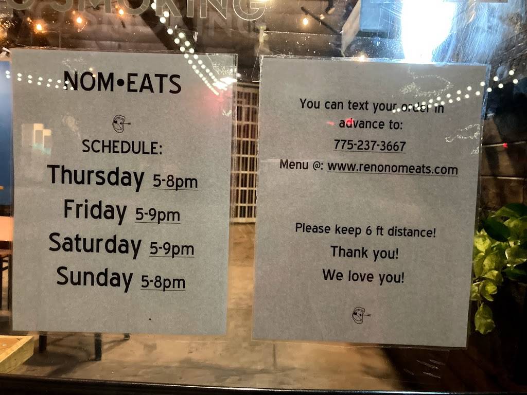 Nom Eats | restaurant | 148 West St, Reno, NV 89501, USA | 7752373667 OR +1 775-237-3667