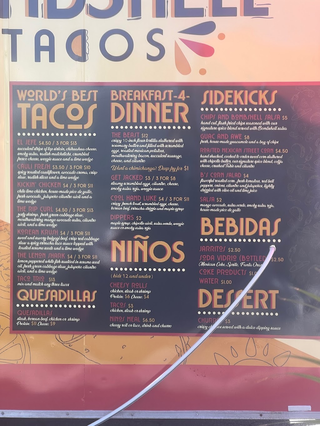 Bombshell Tacos | restaurant | 5000 S MacDill Ave, Tampa, FL 33611, USA | 8138336255 OR +1 813-833-6255