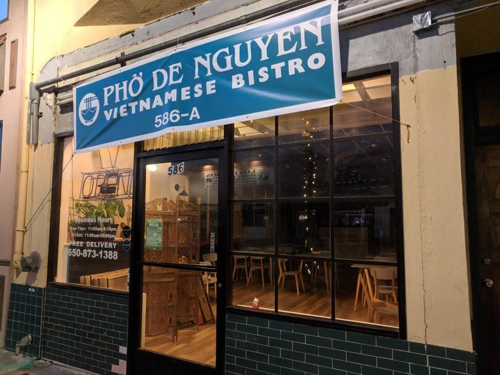 Pho de Nguyen | restaurant | 586-A San Mateo Ave, San Bruno, CA 94066, USA | 6508731388 OR +1 650-873-1388