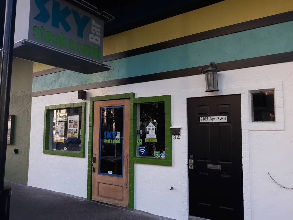 Sky Bar Steak & Sushi | restaurant | 2105 Postoffice St, Galveston, TX 77550, USA | 4096214759 OR +1 409-621-4759
