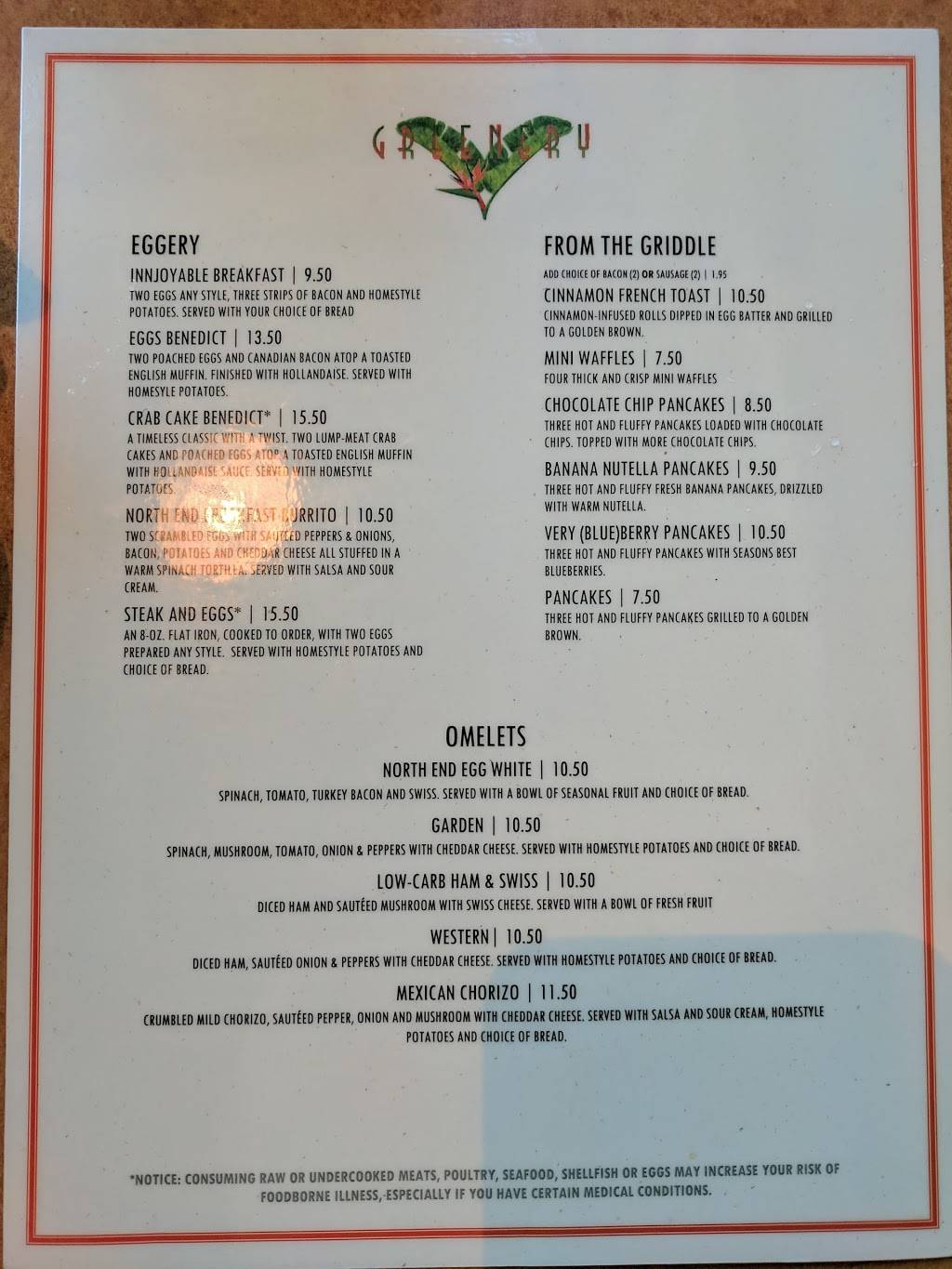 The Greenery | restaurant | 100 39th St, Virginia Beach, VA 23451, USA | 7574193652 OR +1 757-419-3652