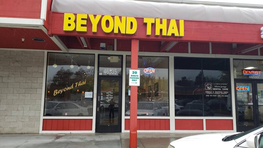 Beyond Thai | restaurant | 46535 Mission Blvd, Fremont, CA 94539, USA | 5107701214 OR +1 510-770-1214