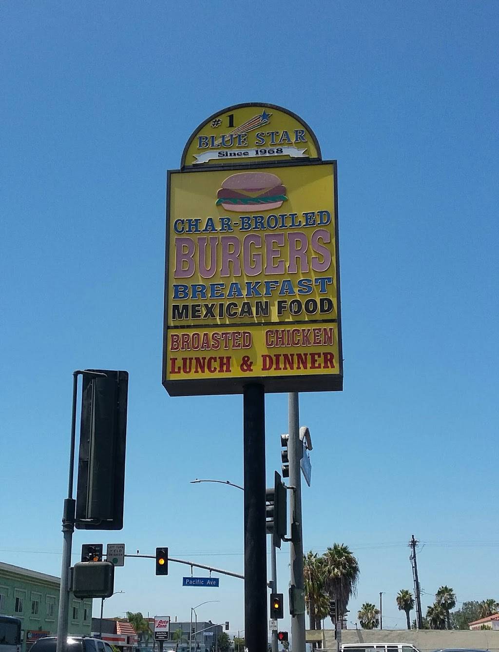 Blue Star Drive In | restaurant | 137 W Anaheim St, Long Beach, CA 90813, USA | 5625917973 OR +1 562-591-7973