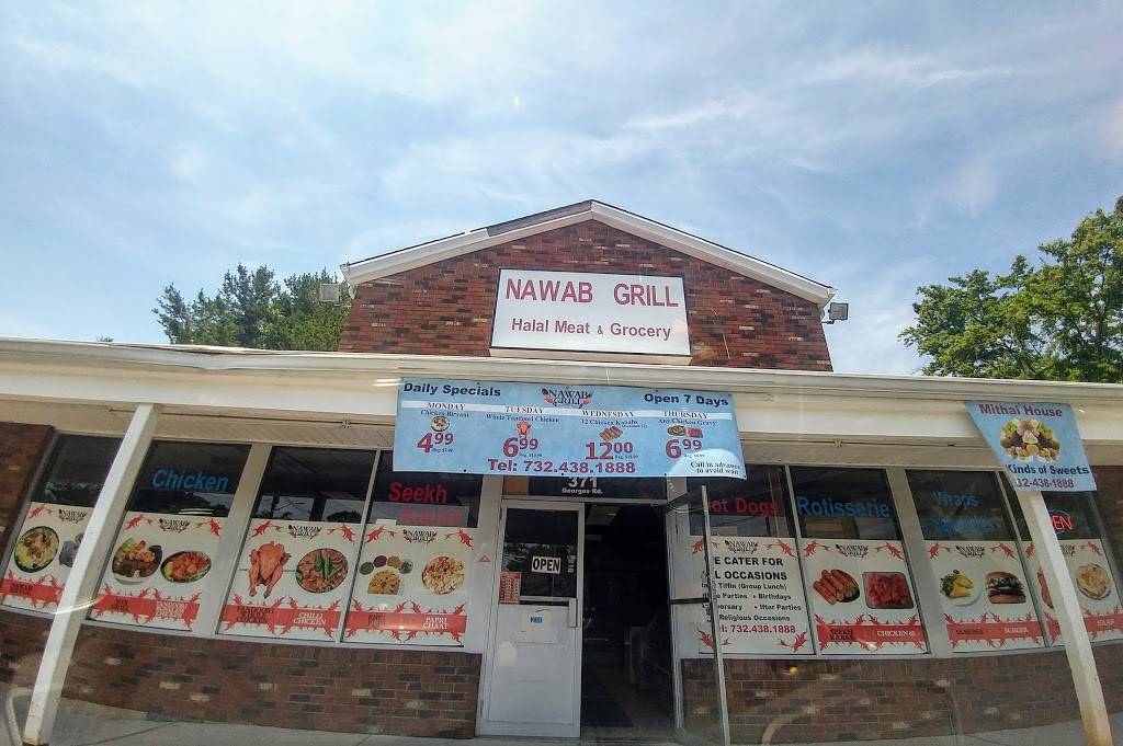 Nawab Grill & Halal Meat | restaurant | 371 Georges Rd, Dayton, NJ 08810, USA | 7324381888 OR +1 732-438-1888