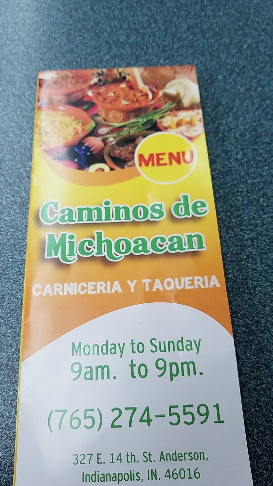 Caminos De Michoacan Carniceria Y Taqueria | restaurant | 323 E 14th St, Anderson, IN 46016, USA | 7652745591 OR +1 765-274-5591