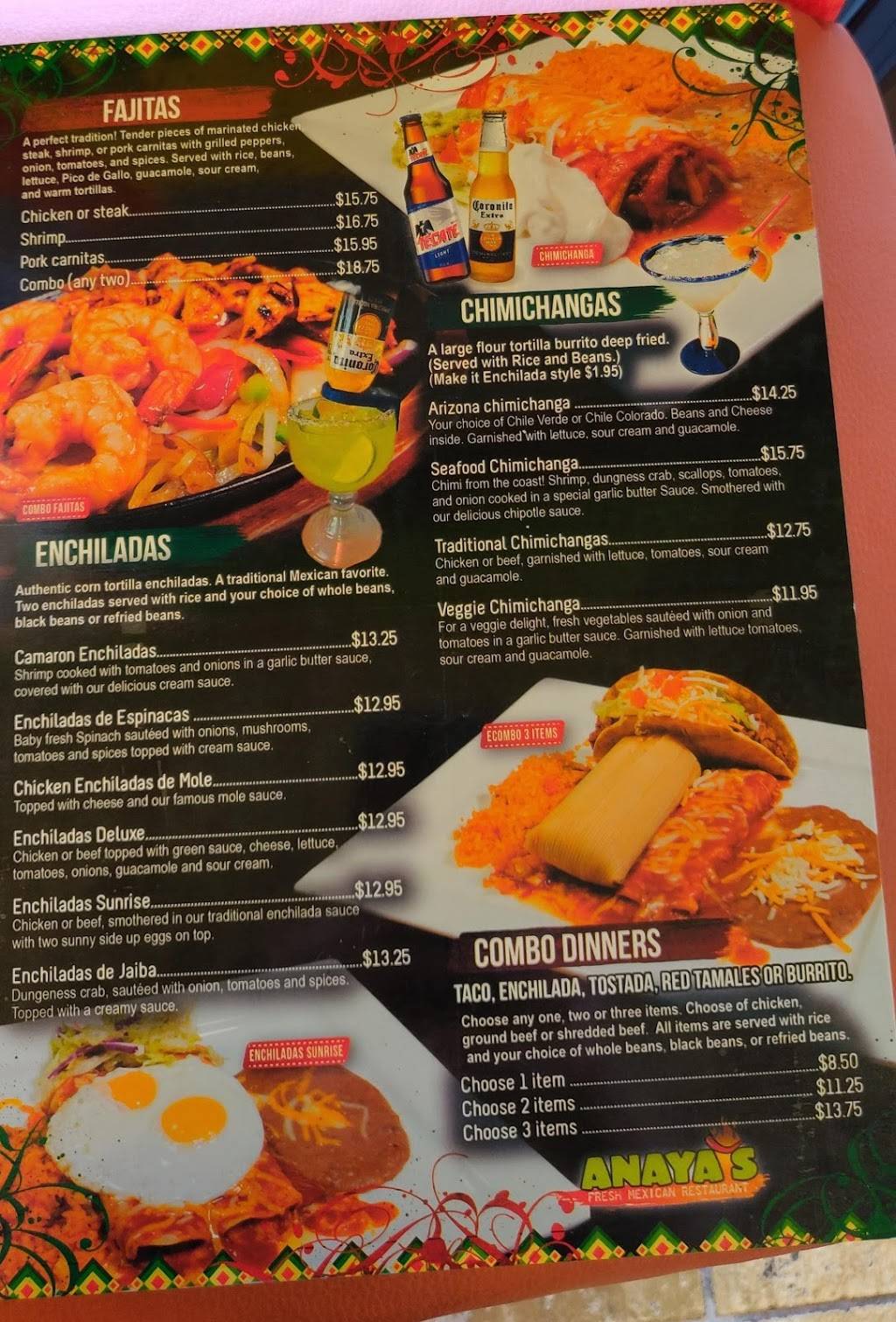 Anayas Fresh Mexican Restaurant | restaurant | 7520 S Rural Rd, Tempe, AZ 85283, USA | 4802658244 OR +1 480-265-8244