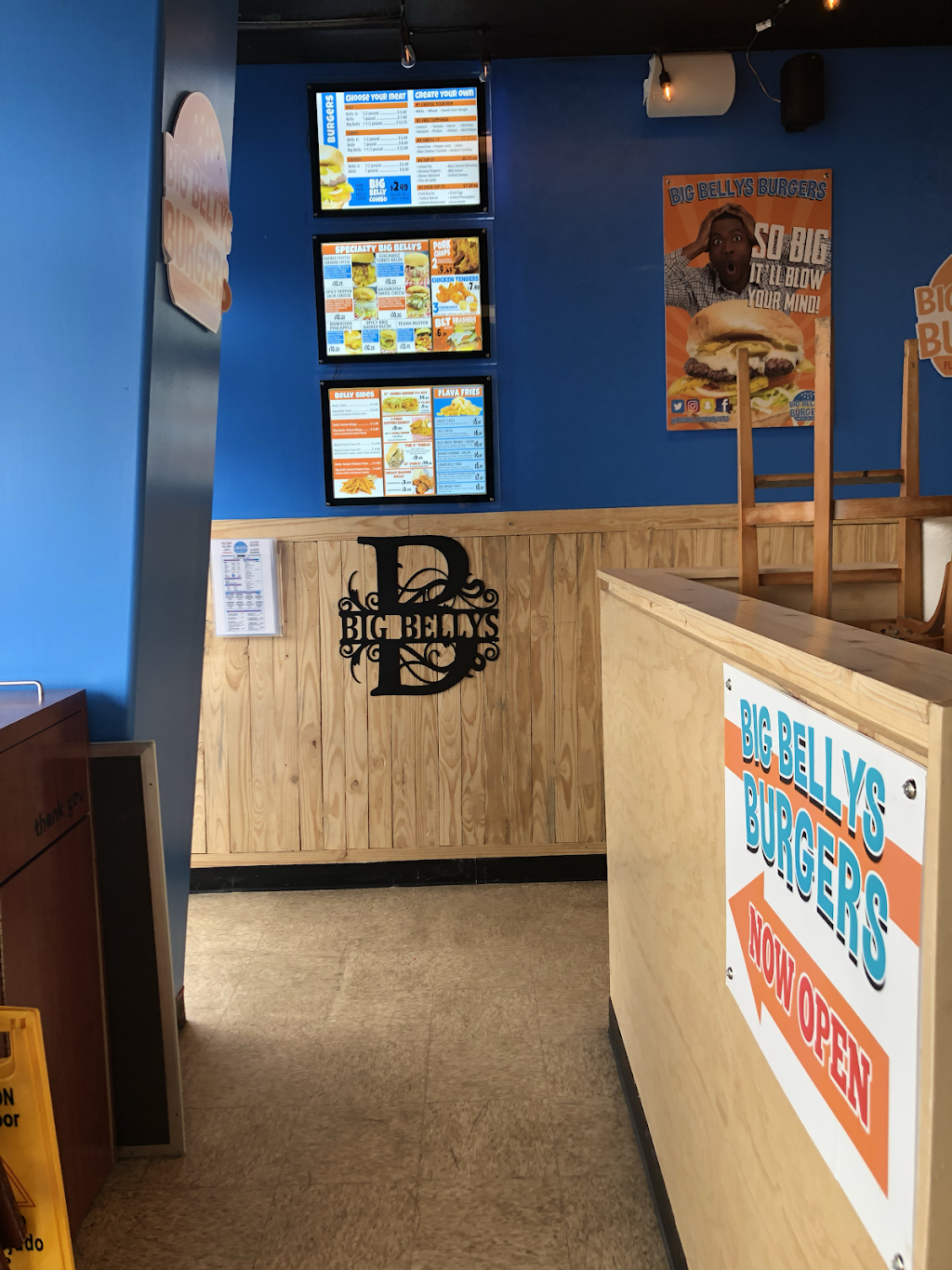 Big Bellys Burgers | restaurant | 5627 Aldine Bender Rd, Houston, TX 77032, USA | 8322885616 OR +1 832-288-5616